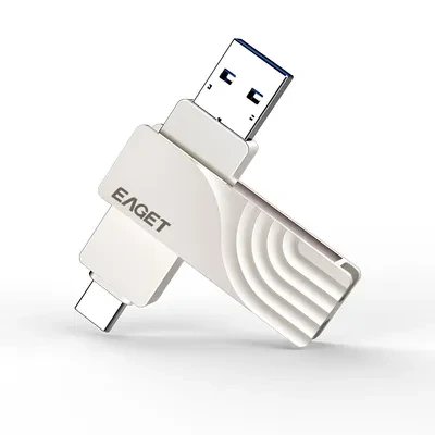 Eaget Pen Flash Drive 2.0 32GB - Metal OTG Micro USB Type-C