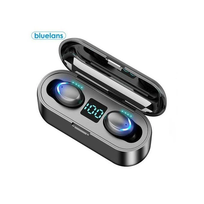 F9 Bluetooth Wireless Earphone Fingerprint Touch 2200mAh