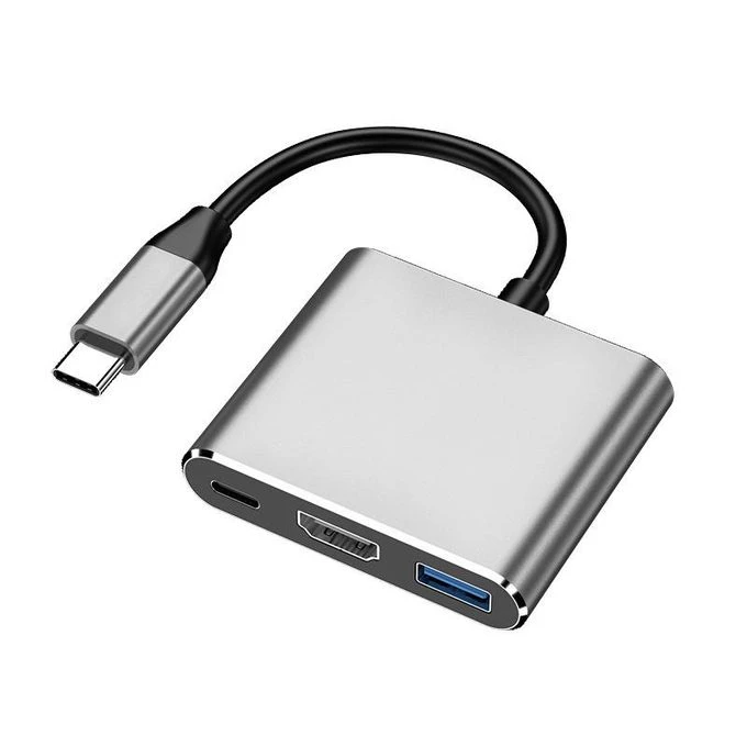 3 In 1 USB Type C Hub HDMI 4K Adapter Converter