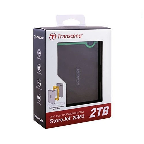 Transcend USB 3.0 Portable Hard Drive – 2TB Black