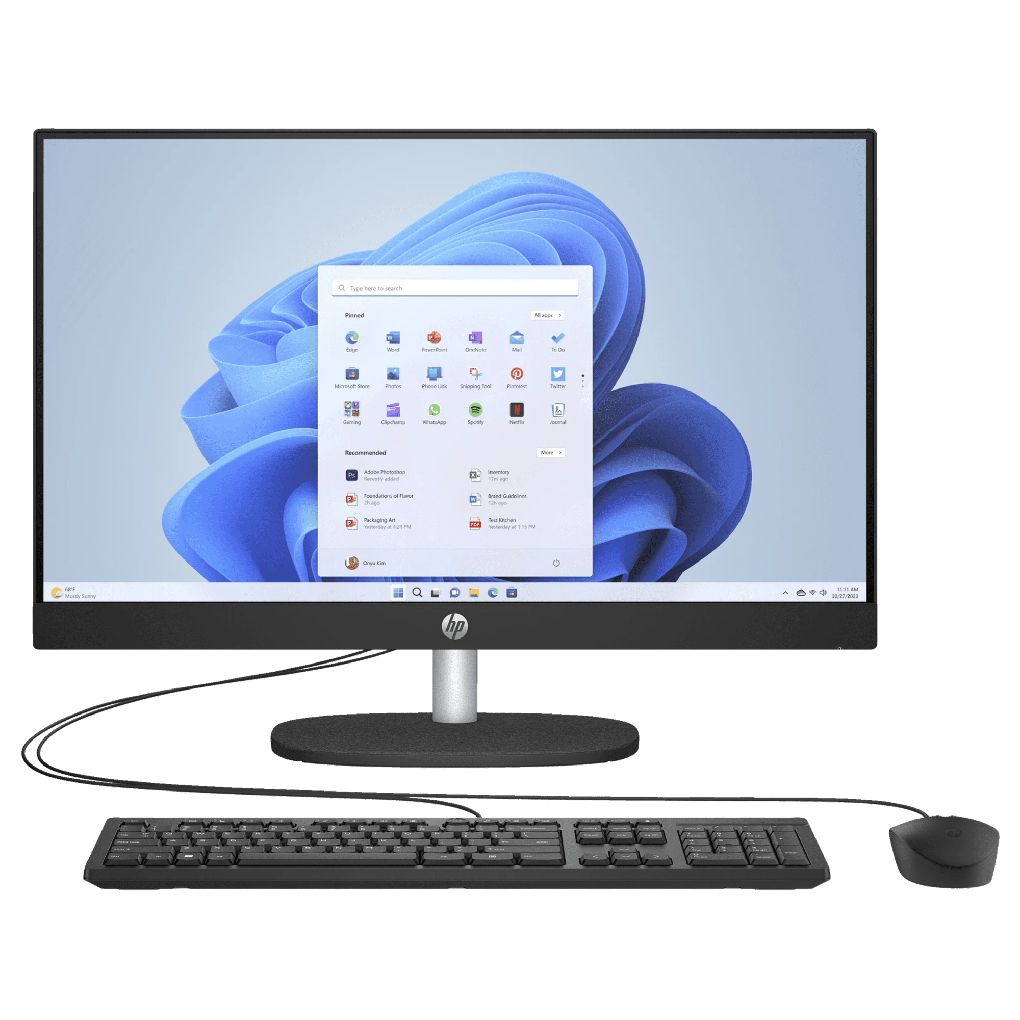 HP Essential All-in-One Computer 23.8" FHD Intel Core Ultra 7, 16 GB; 1 TB SSD